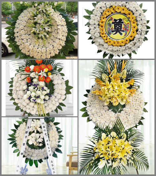 四川成都蒲江县鹤山镇-村花圈速递